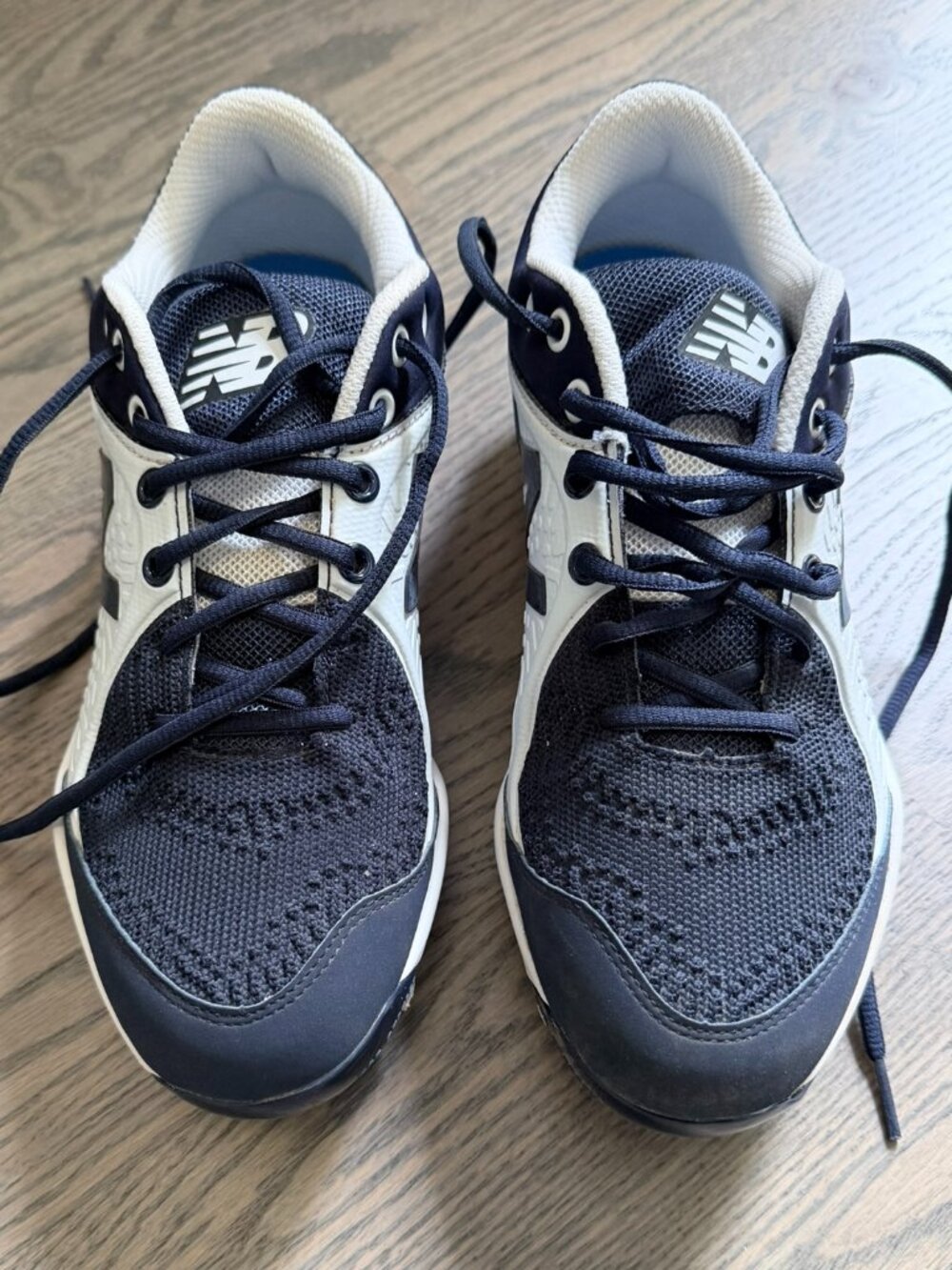 New Balance mens Fresh Foam 3000 V5 Molded Baseball Shoe, Navy/White, 7.5 Wide U